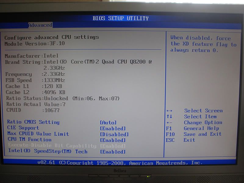 What settings do I change on a Asus P5N7AVM?